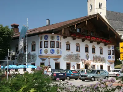 Das Gebäude in dem sich die Pension befindet