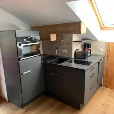 Küche/Küchenzeile in der Unterkunft Dachgeschoss Ferienwohnung mit Charme - Top floor apartment with charme