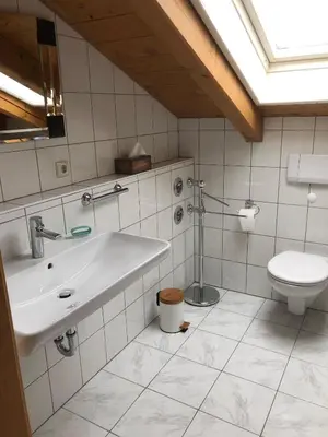 Ein Badezimmer in der Unterkunft Ferienwohnung am Chiemsee