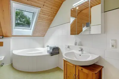 Ein Badezimmer in der Unterkunft Wohnung Elli