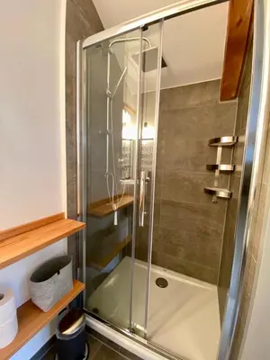 Ein Badezimmer in der Unterkunft Ferienwohnung Röthenbach