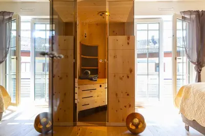 TV/Unterhaltungsangebot in der Unterkunft AD FONTES Suite mit Bergblick & Sauna