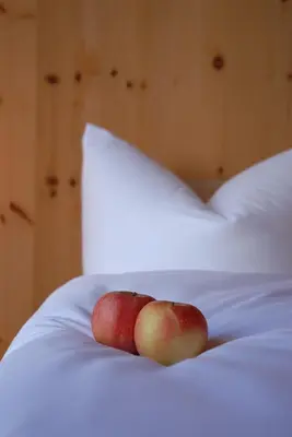 Ein Bett oder Betten in einem Zimmer der Unterkunft Hörger Biohotel und Tafernwirtschaft