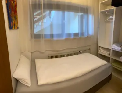 Ein Bett oder Betten in einem Zimmer der Unterkunft Ferienappartement Simhofer, Seebruck am Chiemsee