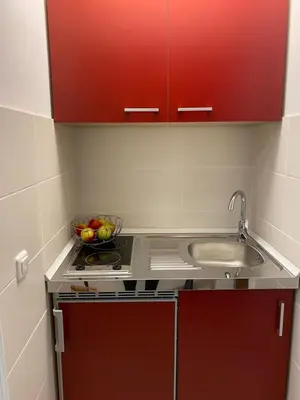 Küche/Küchenzeile in der Unterkunft Ferienappartement Simhofer, Seebruck am Chiemsee