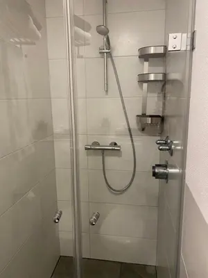 Ein Badezimmer in der Unterkunft Ferienappartement Simhofer, Seebruck am Chiemsee