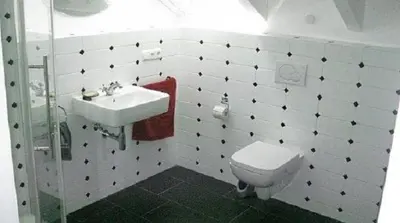 Ein Badezimmer in der Unterkunft Jagdschlössl Tegernsee-Schliersee