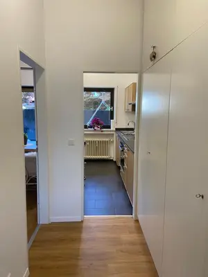 Küche/Küchenzeile in der Unterkunft Puppi' s Nest mit Alpspitzblick in Garmisch- Partenkirchen
