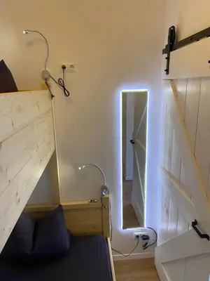 Ein Badezimmer in der Unterkunft Puppi' s Nest mit Alpspitzblick in Garmisch- Partenkirchen