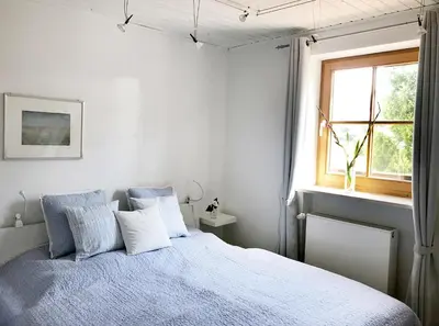 Ein Bett oder Betten in einem Zimmer der Unterkunft Ferienwohnung Florina