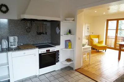 Küche/Küchenzeile in der Unterkunft Ferienwohnung Florina