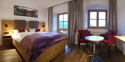 Ein Bett oder Betten in einem Zimmer der Unterkunft Zur Guten Einkehr