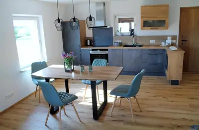 Küche/Küchenzeile in der Unterkunft Ferienwohnung Pölzl