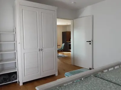 Ein Bett oder Betten in einem Zimmer der Unterkunft Ferienwohnung Pölzl
