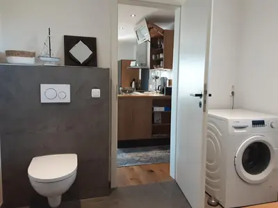 Ein Badezimmer in der Unterkunft Ferienwohnung Pölzl