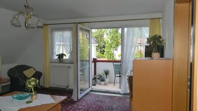 Ein Balkon oder eine Terrasse in der Unterkunft Ferienwohnung Mittl