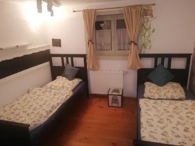 Ein Bett oder Betten in einem Zimmer der Unterkunft Nicole