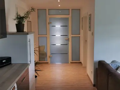 Ein Sitzbereich in der Unterkunft Ferienwohnung MIA-LENA