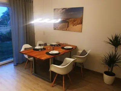 Ein Sitzbereich in der Unterkunft Ferienwohnung MIA-LENA