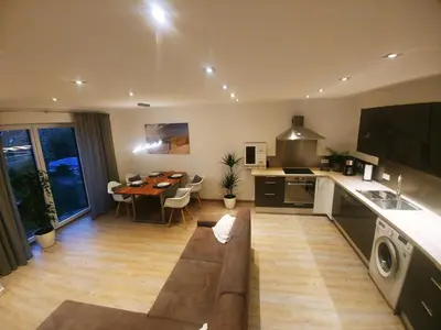 Küche/Küchenzeile in der Unterkunft Ferienwohnung MIA-LENA