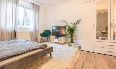 TV/Unterhaltungsangebot in der Unterkunft Arbio I Cozy Apartment Augsburg-Göggingen