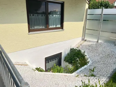 Ein Garten an der Unterkunft Appartement Am Straßland