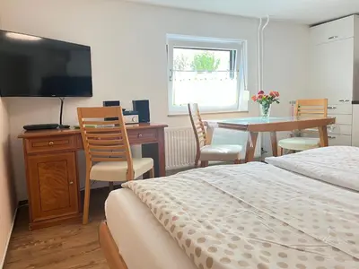 TV/Unterhaltungsangebot in der Unterkunft Appartement Am Straßland