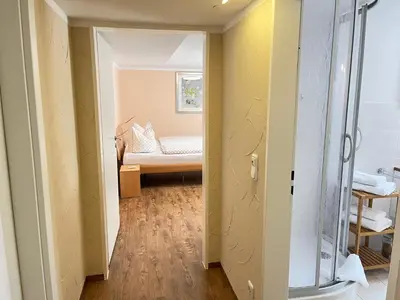 Ein Bett oder Betten in einem Zimmer der Unterkunft Appartement Am Straßland