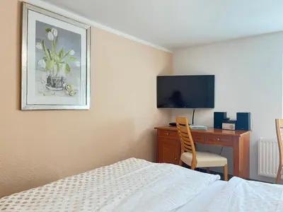 TV/Unterhaltungsangebot in der Unterkunft Appartement Am Straßland