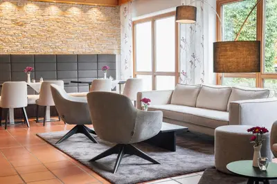 Ein Sitzbereich in der Unterkunft Hotel St. Georg
