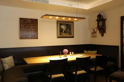 Ein Sitzbereich in der Unterkunft Zu Müllers Winkelhausen