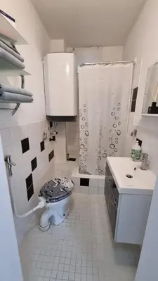 Ein Badezimmer in der Unterkunft Ferienwohnung in Wartenberg