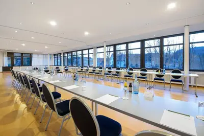 Der Geschäftsbereich oder Konferenzraum in der Unterkunft Posthotel Kolberbräu