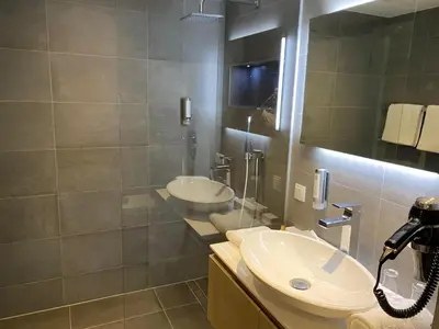 Ein Badezimmer in der Unterkunft Apartment BERGliebe - schnuckelig, ruhige und zentrale Lage