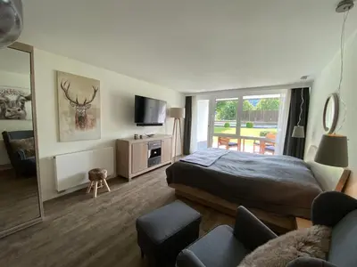 TV/Unterhaltungsangebot in der Unterkunft Apartment BERGliebe - schnuckelig, ruhige und zentrale Lage