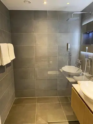 Ein Badezimmer in der Unterkunft Apartment BERGliebe - schnuckelig, ruhige und zentrale Lage