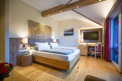 Ein Bett oder Betten in einem Zimmer der Unterkunft Hotel Friedenseiche