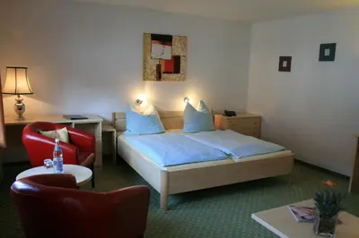 Ein Bett oder Betten in einem Zimmer der Unterkunft Altes Zollhaus