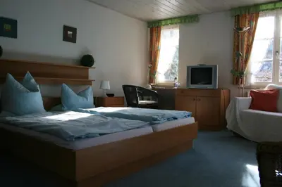 Ein Bett oder Betten in einem Zimmer der Unterkunft Altes Zollhaus