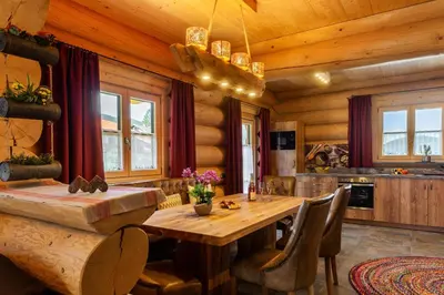 Küche/Küchenzeile in der Unterkunft Alpenchalet St.Ulrich