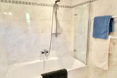 Ein Badezimmer in der Unterkunft Ferienwohnung Dehnert