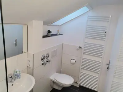 Ein Badezimmer in der Unterkunft Ferienwohnung Bene