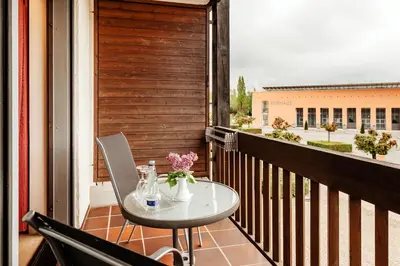 Ein Balkon oder eine Terrasse in der Unterkunft Hotel Centurio