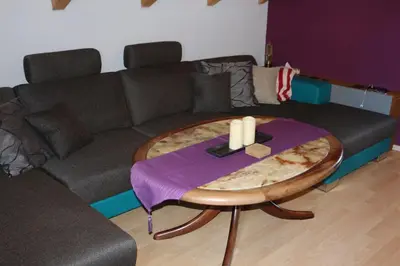 Ein Sitzbereich in der Unterkunft Maisonette Deluxe by fewo-amperland