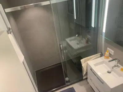Ein Badezimmer in der Unterkunft 123fewo Dießen am Ammersee