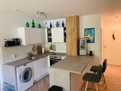 Küche/Küchenzeile in der Unterkunft 123fewo Dießen am Ammersee