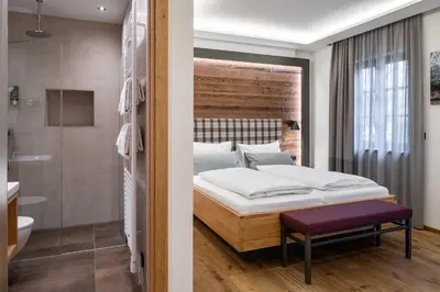 Ein Badezimmer in der Unterkunft Klosterbräu Schlehdorf