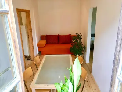 Ein Sitzbereich in der Unterkunft Ferienwohnungen Daserhaus Holiday Apartments