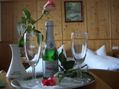 Getränke in der Unterkunft Gasthof-Hotel Höhensteiger