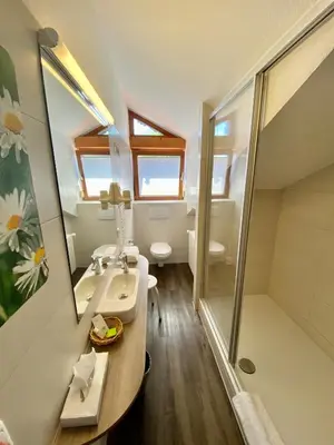 Ein Badezimmer in der Unterkunft Gasthof-Hotel Höhensteiger